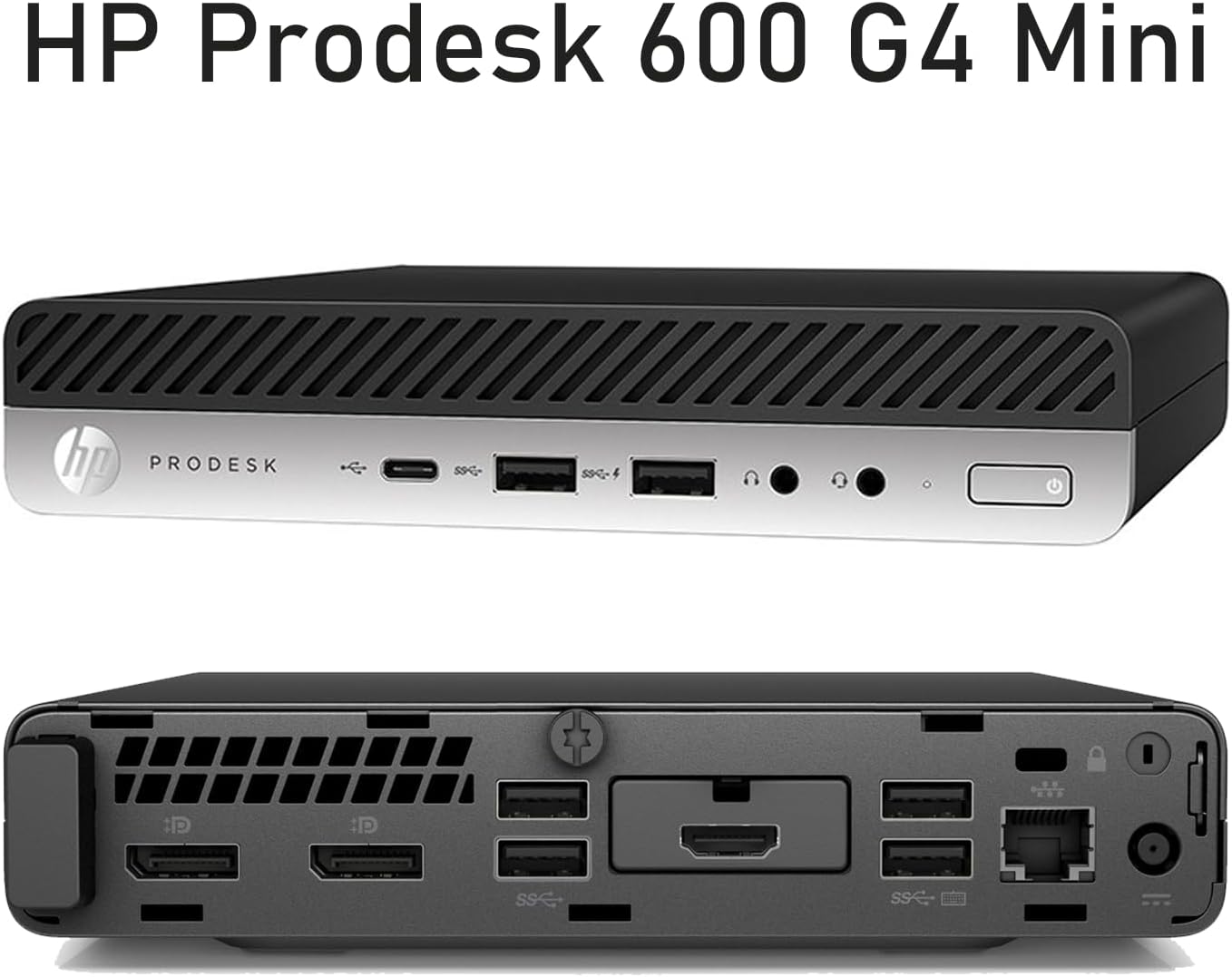 HP ProDesk 600 G4 Mini Desktop Computer w/ 24in Monitor, 600G4 Mini Computer Win11 Core 8th 3.5GHz, 8GB RAM, 256GB SSD, RGB Keyboard, HDMI (Renewed)