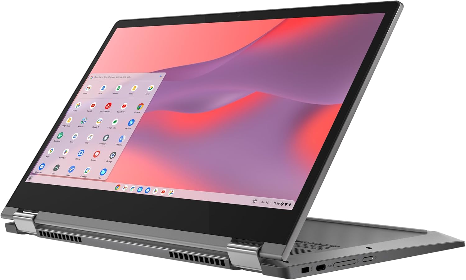 Lenovo - 2022 - Flex 5 - Chromebook 2-in-1 Laptop - Intel Celeron N5205U - 13.3' FHD Touch Display - 4GB RAM - 64GB Memory - UHD Graphics - Chrome OS