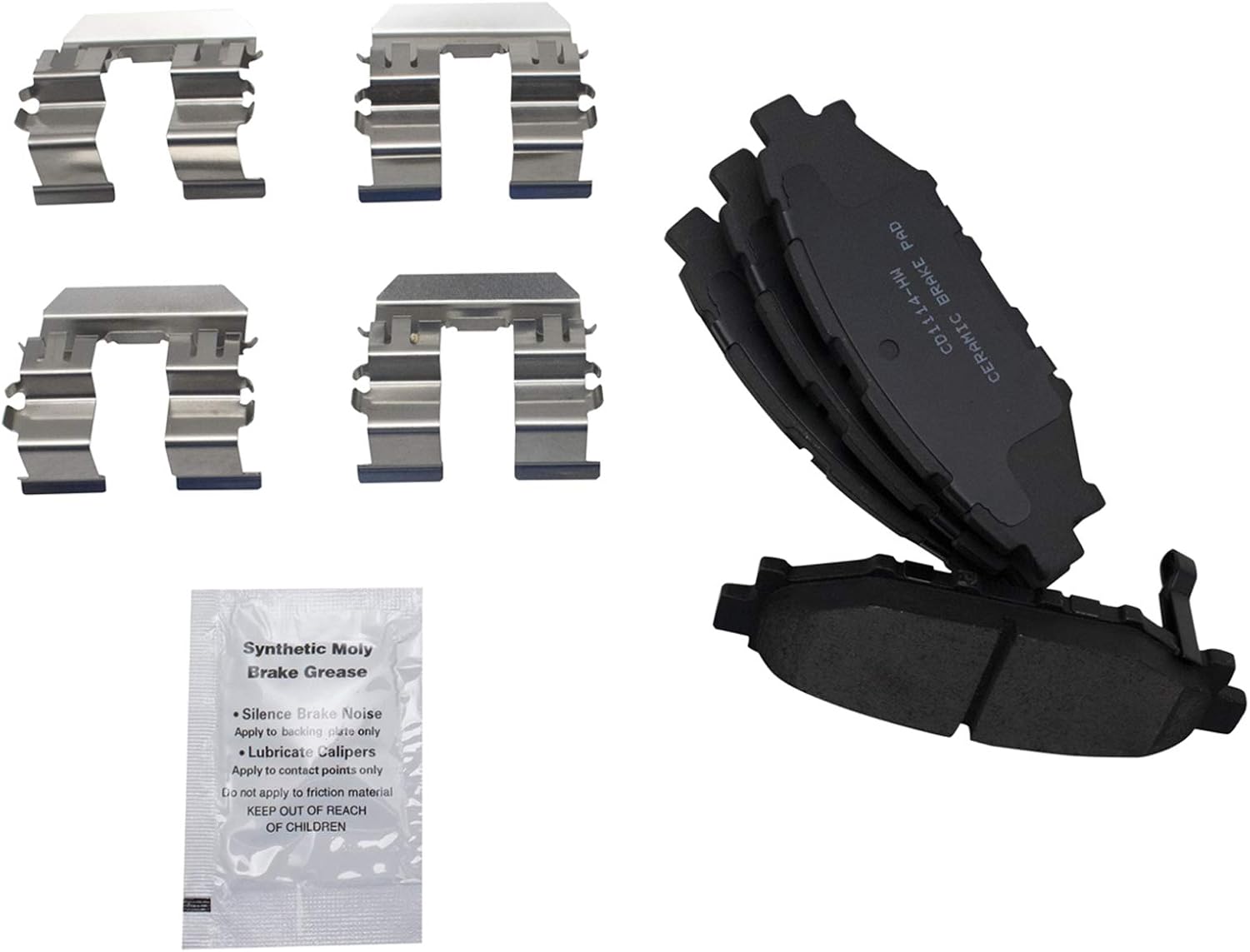 TRQ Rear Brake Pad and Rotor Set Ceramic Rotors Calipers Compatible with 2009-2013 Subaru Forester 2008-2014 Impreza