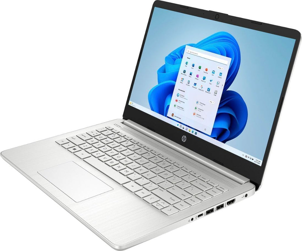 HP 14' HD Stream Laptop Computer for Students and Business, Quad-Core Intel Celeron N Processor, 8GB RAM, 256GB Storage(128GB eMMC+128GB TP SD Card), 1 Year Office 365, HDMI,WiFi,USB-A&C, Win 11