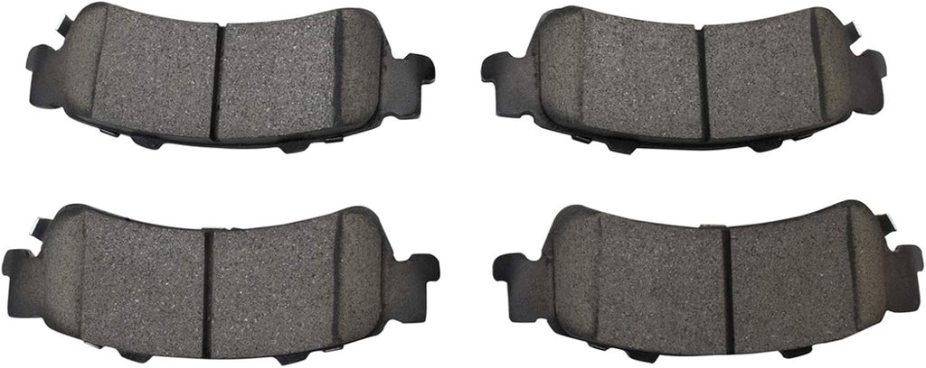 TRQ Rear Brake Pad and Rotor Set Ceramic Vented Rotors Calipers Compatible with 2003-2005 Chevrolet Astro GMC Safari 1999-2002 Silverado 1500 2000-2001 Tahoe 1999-2002 Sierra 1500 2000-2001 Yukon