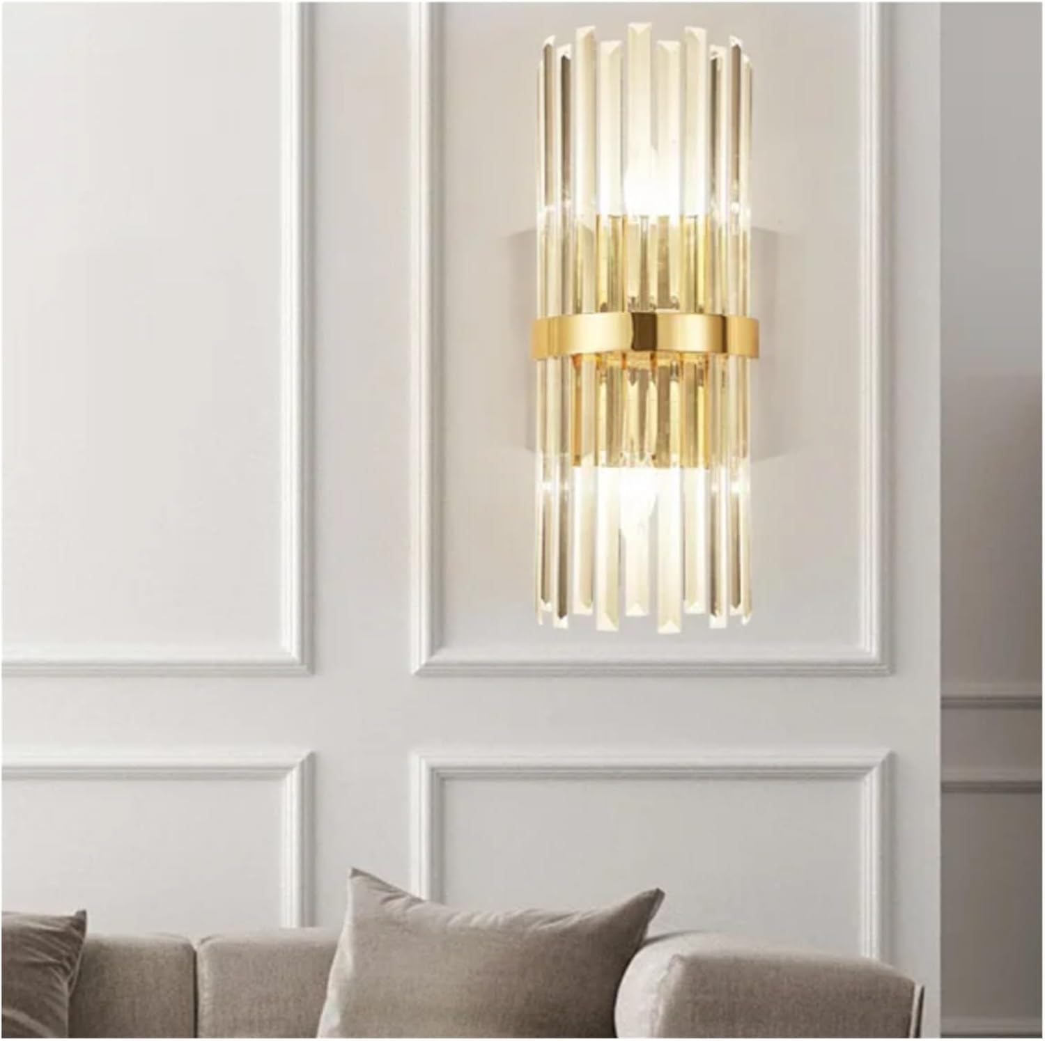 Crystal Wall Lamp Luxurious d Silver for Living Room Bedroom Decor Luminaire Bedside Wall Light Bathroom Fixtures