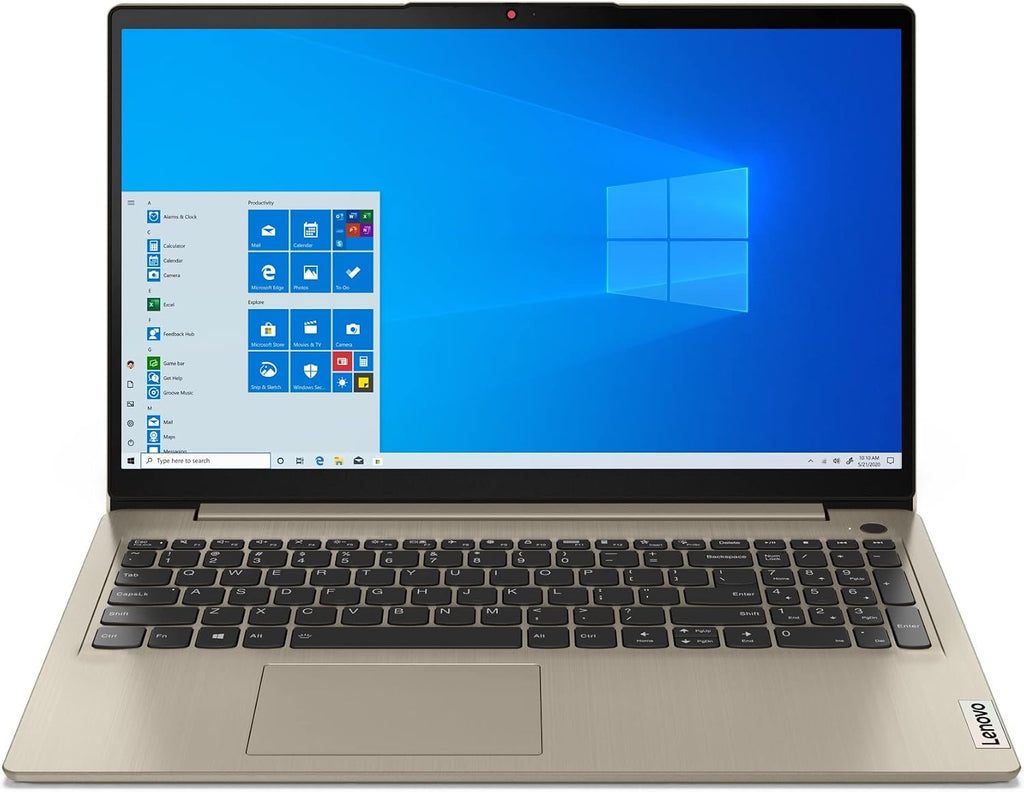Lenovo 2023 IdeaPad 3 15.6' FHD Laptop Intel 2-Core i3-1115G4 Intel UHD Graphics 8GB RAM DDR4 256GB NVMe SSD WiFi AC Bluetooth Webcam HDMI Card Reader Sand Windows 11 Home w/ 32GB USB