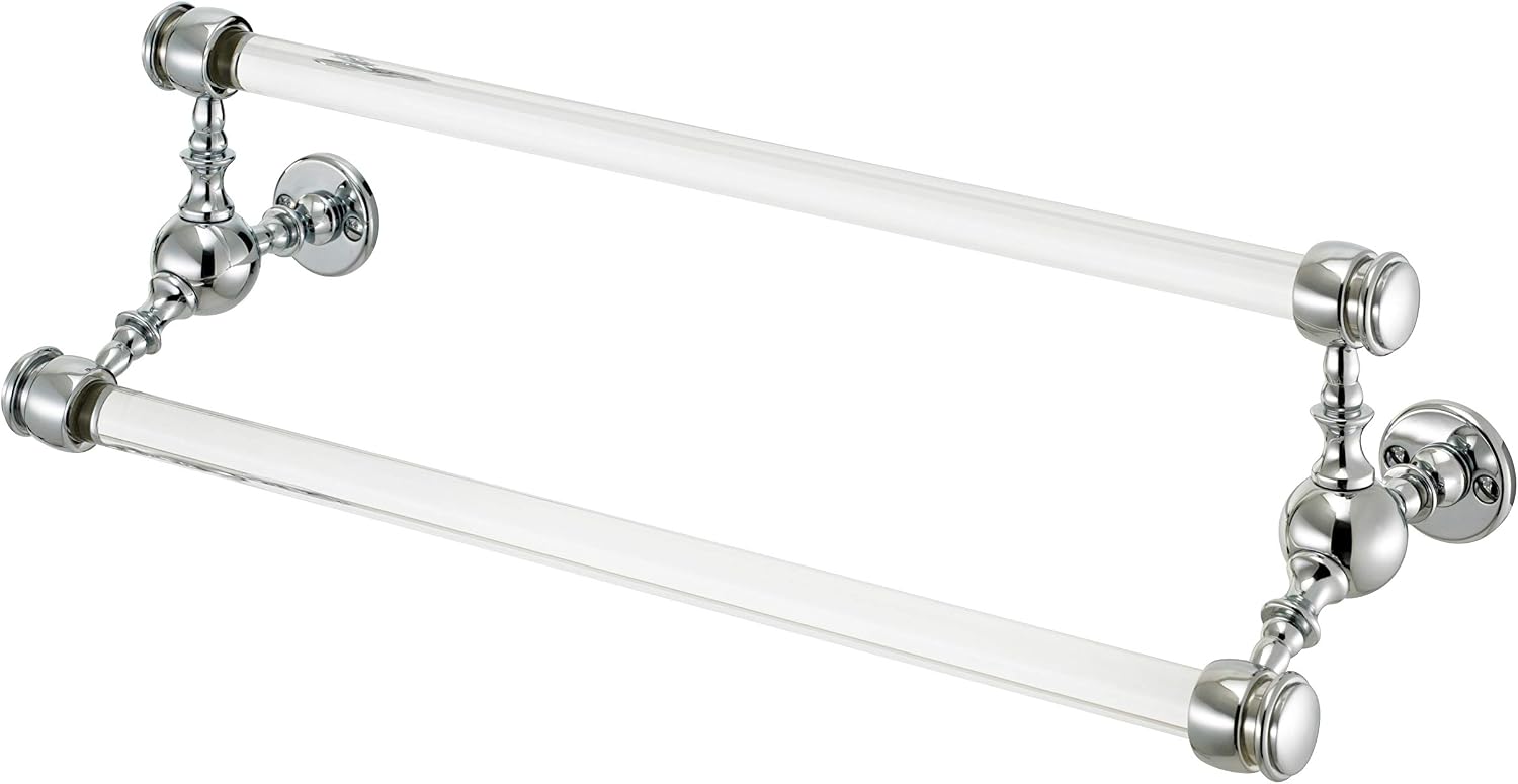 18' METAL DOUBLE TOWEL BAR, Antique Gold