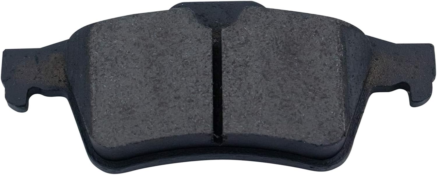 TRQ Rear Brake Pad and Rotor Set Ceramic Solid Rotors Calipers Compatible with 2009-2013 Mazda 3