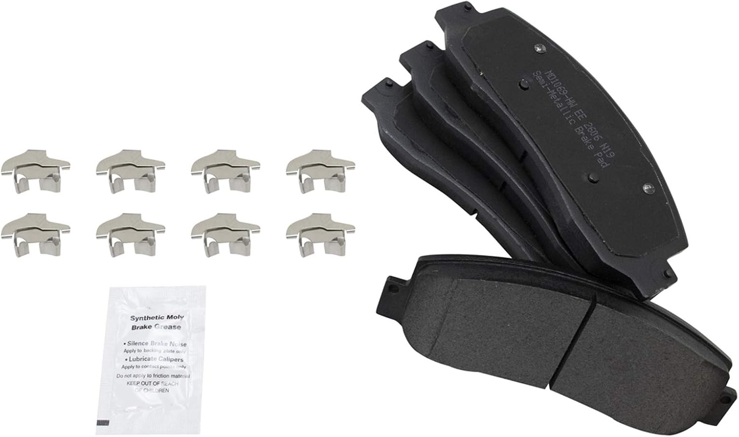 TRQ Front Performance Brake Pad, Caliper, & Rotor Kit Semi-Metallic Premium G-Coated Compatible with 2005-2012 Ford F-250 Super Duty F-350 Super Duty