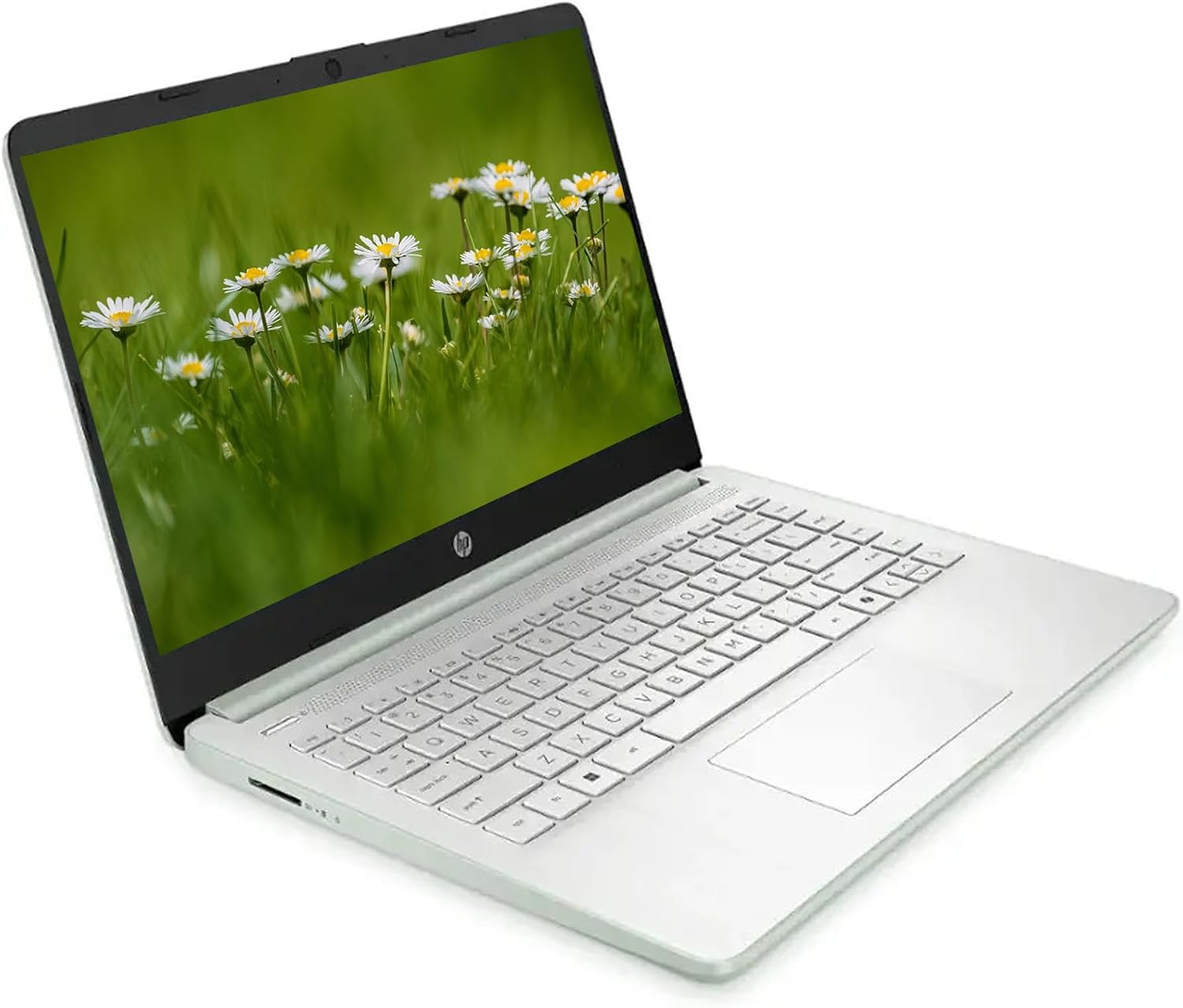 HP AI-Powered 14 Inch HD Laptop with Microsoft Office 1TB Cloud Storage 8GB RAM Intel 4-Core CPU Webcam Windows 11 Green