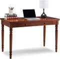 Leick Home Mission Office Desk, Solid Wood, with Drop Front Keyboard Drawer, Mission Oak, 82410