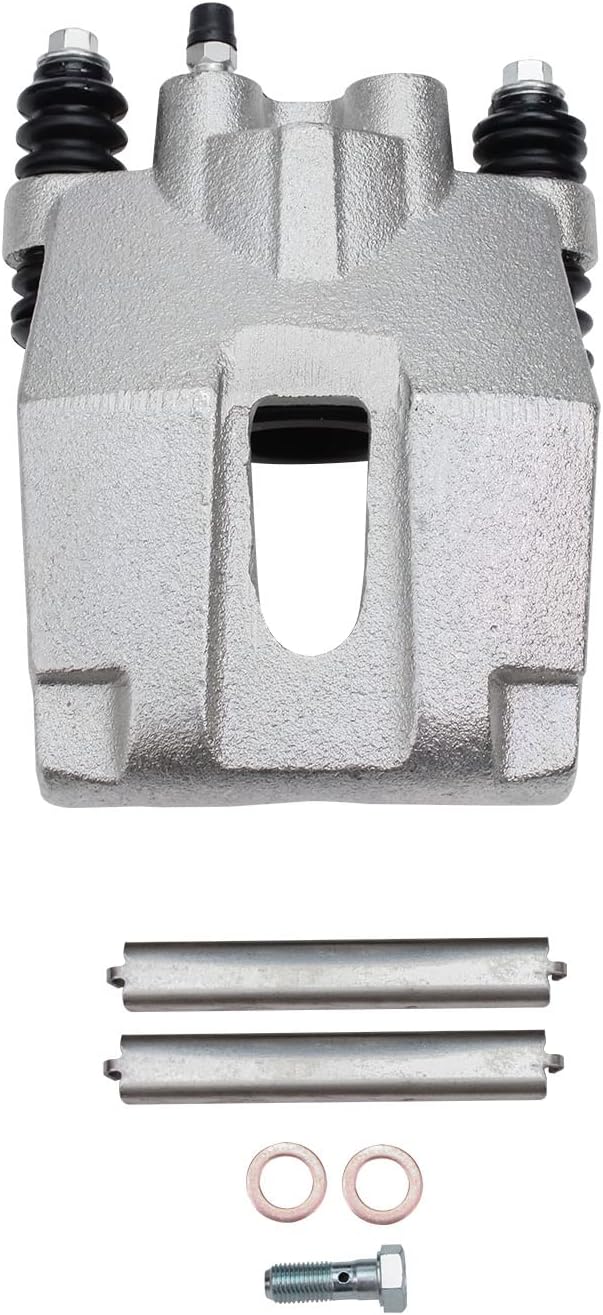 Detroit Axle - Rear Disc Rotors Brake Pads Left Caliper Replacement for 2004-2011 Ford F-150 2006-2008 Lincoln Mark LT - 5pc Set