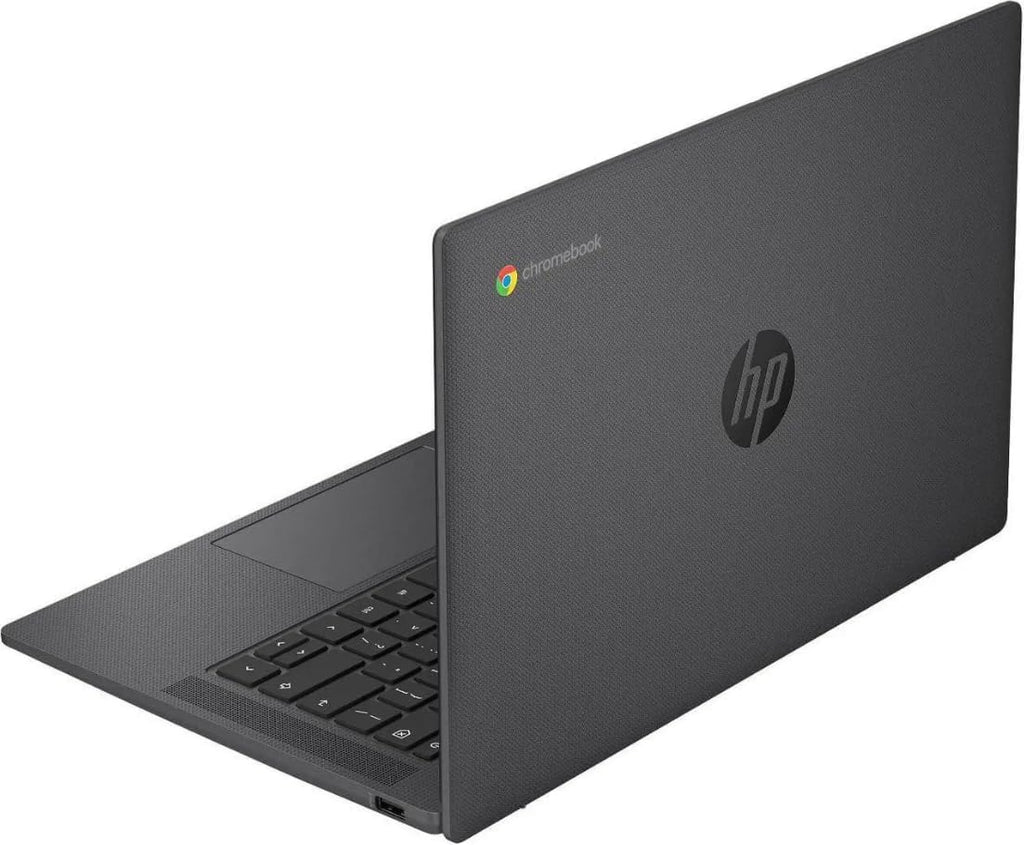 HP Chromebook 14 inch HD Display Laptop | Intel Processor N100 | Intel UHD Graphics | WiFi | Grey | 8GB RAM | 128GB SSD |Chrome OS |Bundle with Grey Bag
