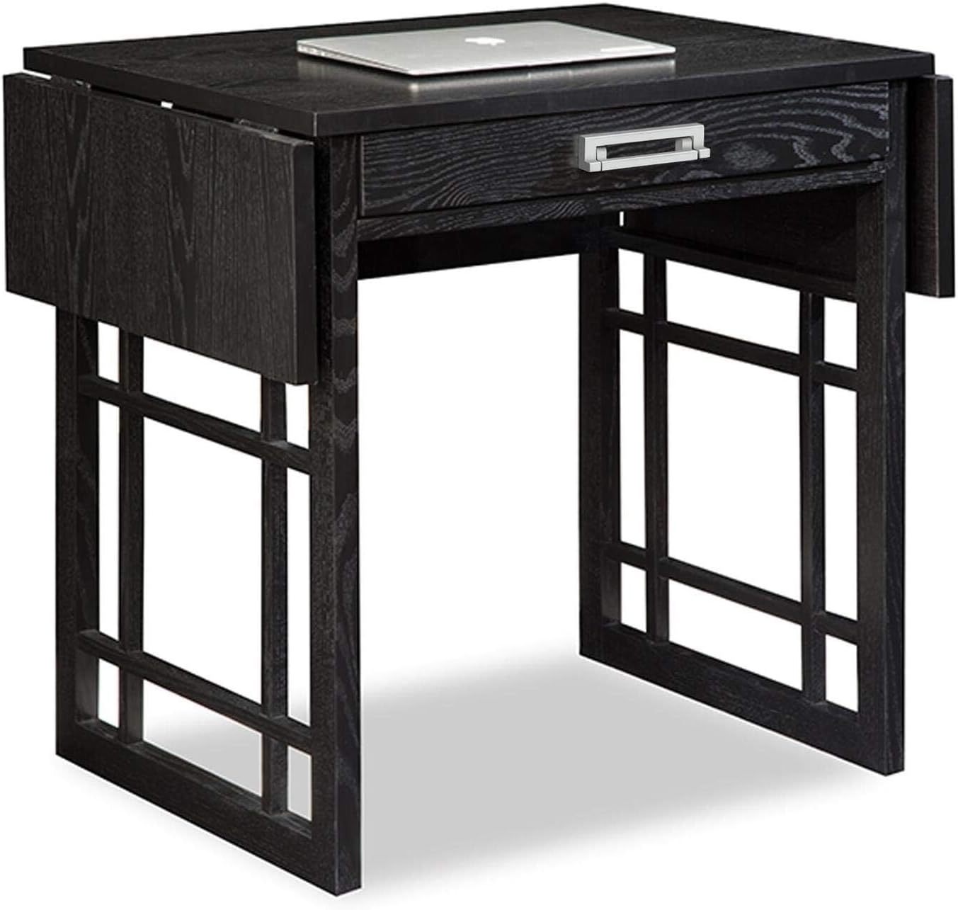 Mission Drop Leaf Computer Desk, 32-Inch, Solid Wood, Compact Folding Writing Desk for Small Spaces, Home Office – Leick Home, 82420