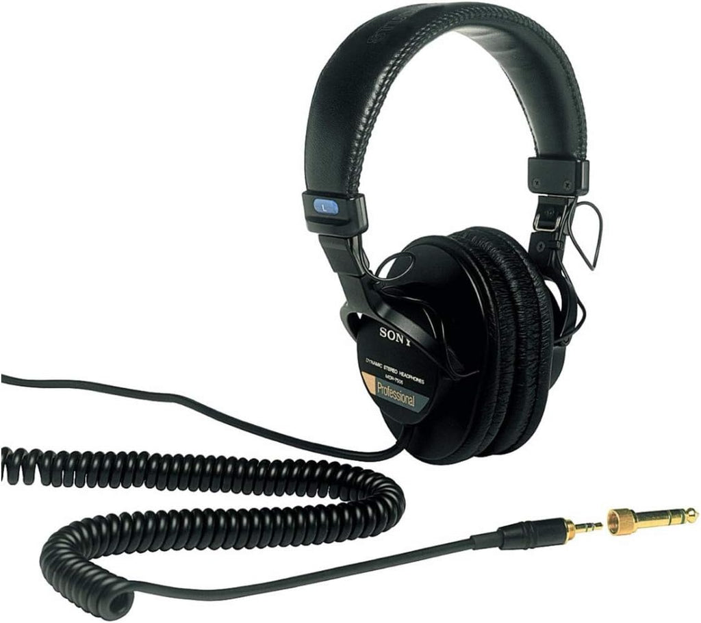 Sony - MDR7506 Professional Large Diaphragm Headphone Bundle with CASE - Black