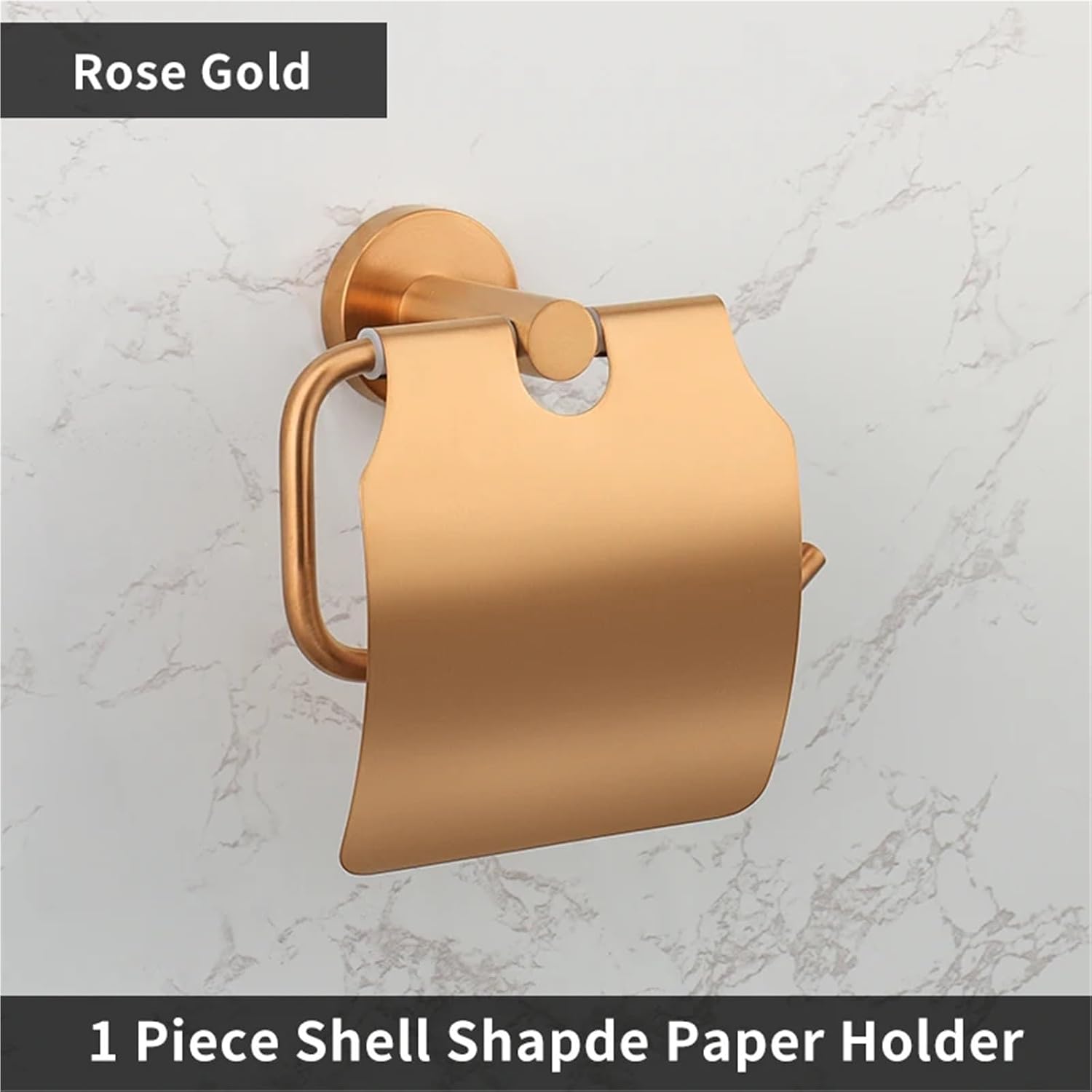 Brushed Rose Gold Bathroom Accessories Toilet Paper Holder Towel Rail Rack Bar Hooks Toothbrush Holder Stainless Steel(with Cover)