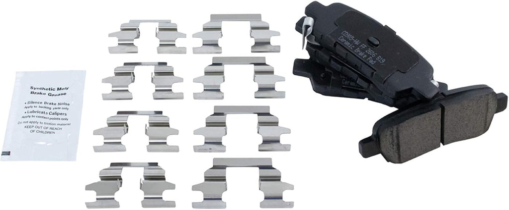 TRQ Rear Brake Pad and Rotor Set Ceramic Rotors Calipers Compatible with 2002-2022 Nissan Altima 2004-2006 Maxima