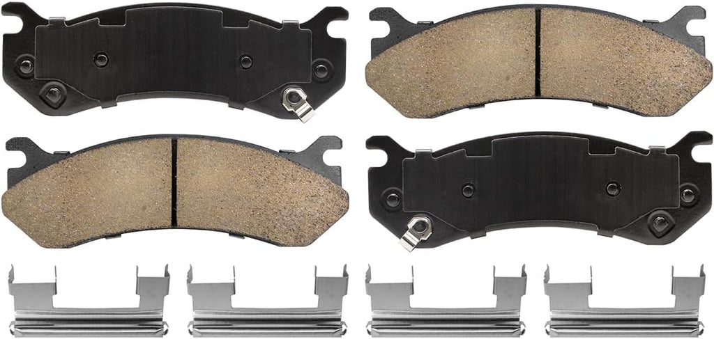 Detroit Axle - Front 8pc Brake Kit for Chevy Silverado GMC Sierra Savana Express Yukon XL 1500 Escalade ESV EXT, Drilled Slotted Disc Brake Rotors Ceramic Brake Pads Brake Calipers Replacement