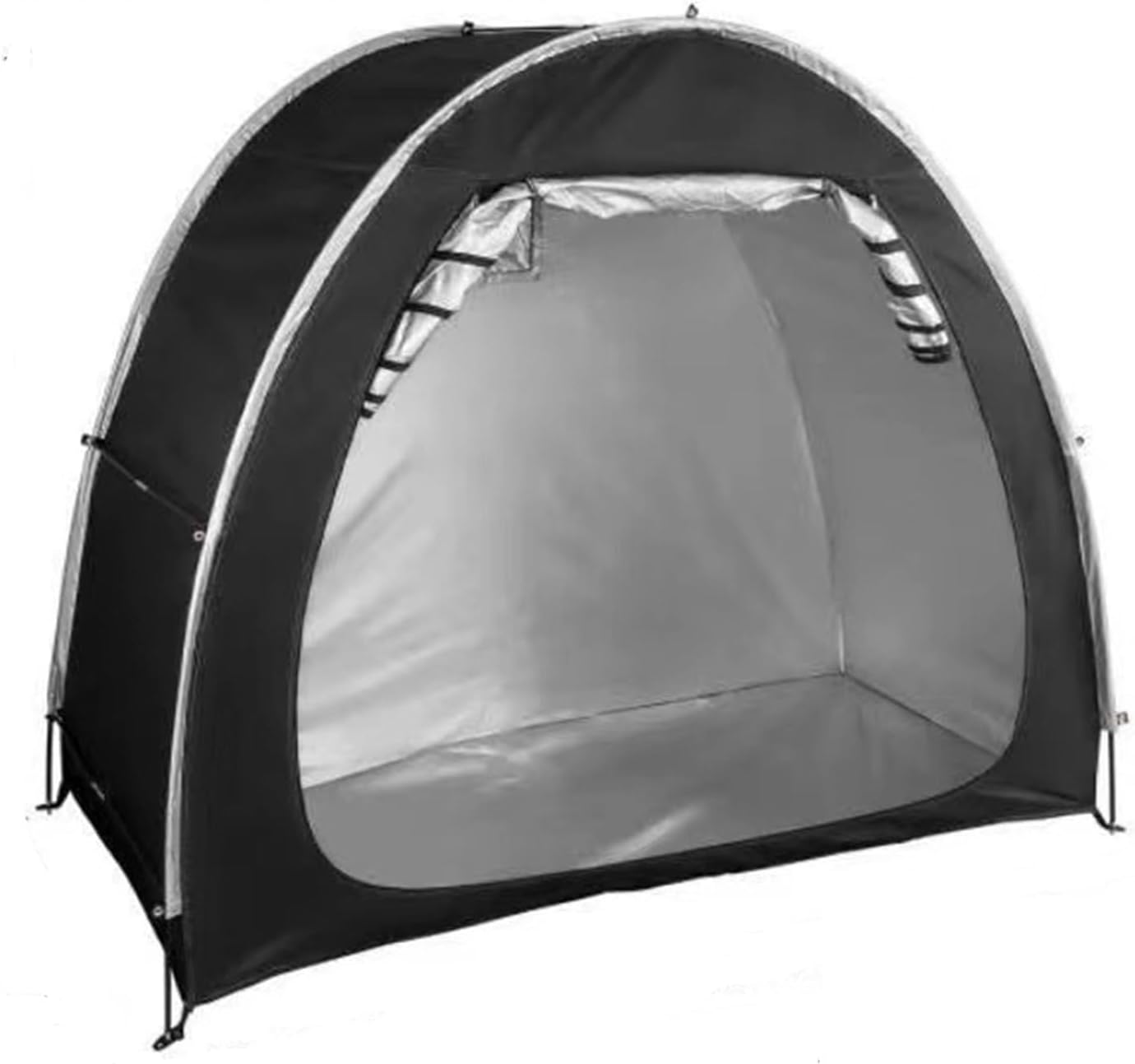 Bike Covers Outdoor Storage Waterproof 2 Bikes Outside Storage Outdoor storage tent with windows for Motorcycle,Garden Tools,Toys,Lawn Mower(B)