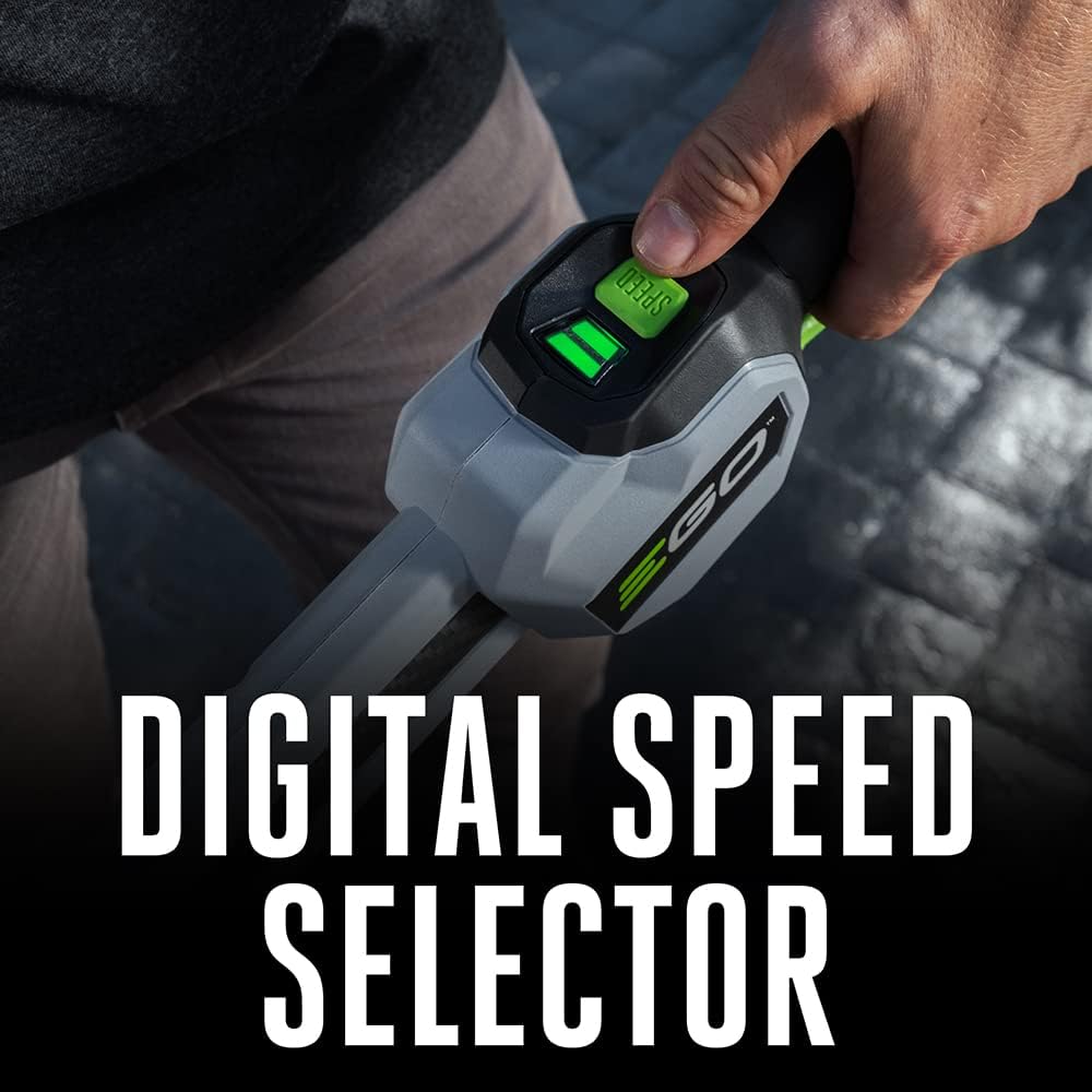 EGO POWER+ String Trimmer, Battery Powered, 16' Trimmer for Weeds and Grass with POWERLOAD, LINE IQ, Telescopic Carbon Fiber Shaft, Battery and Charger Not Included - ST1620T