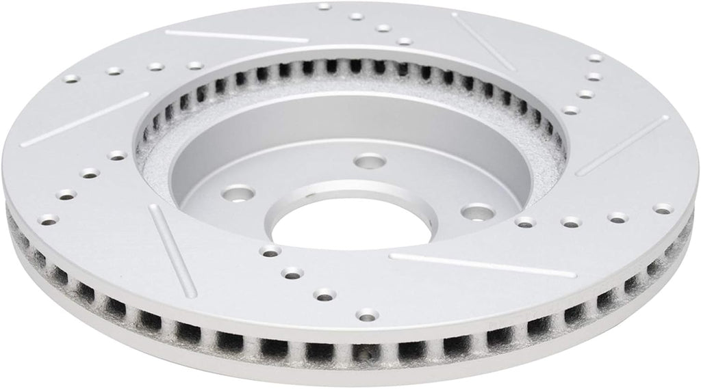TRQ Performance Front Brake Pad and Rotor Set Ceramic Drilled Slotted Coated Vented Rotors Calipers Compatible with 2005-2006 Chevrolet Equinox 2006 Pontiac Torrent 2004-2007 Saturn Vue