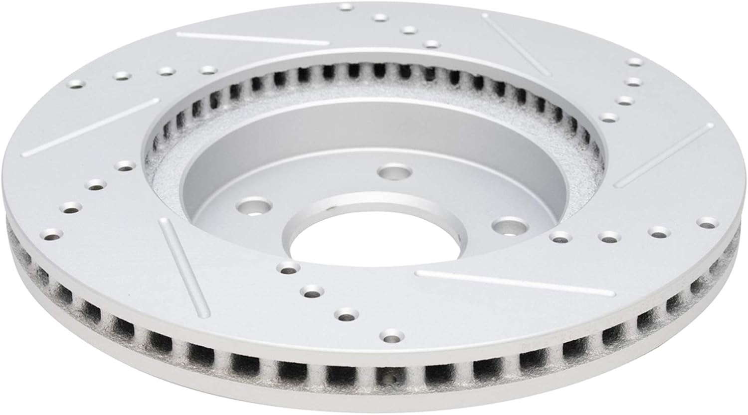 TRQ Performance Front Brake Pad and Rotor Set Ceramic Drilled Slotted Coated Vented Rotors Calipers Compatible with 2005-2006 Chevrolet Equinox 2006 Pontiac Torrent 2004-2007 Saturn Vue