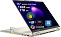 Lenovo Yoga 7 2-in-1 AI PC Laptop | 14' WUXGA OLED Touch (100% DCI-P3) | AMD Ryzen AI 5 340 (Up to 50 Tops) | 16GB DDR5 1TB SSD | for Creator Business Professional Win11Pro DLCA Accessory