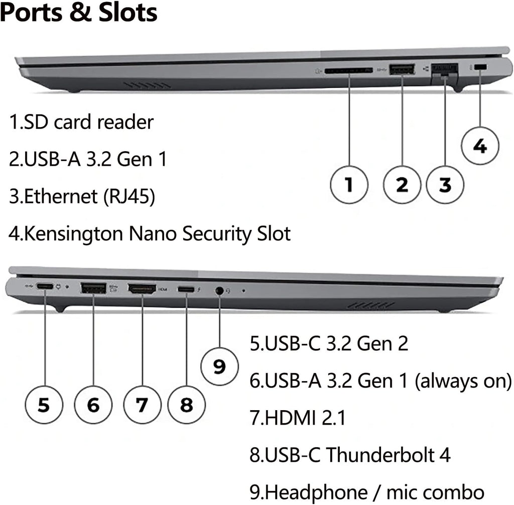 Lenovo ThinkBook 16 G6 16' FHD+ Laptop Computer, 13th Gen Intel 14-Core i7-13700H, 32GB DDR5 RAM, 1TB PCIe SSD, WiFi 6, Bluetooth 5.2, Backlight Keyboard, Fingerprint Reader, Windows 11 Pro, Tilsiy