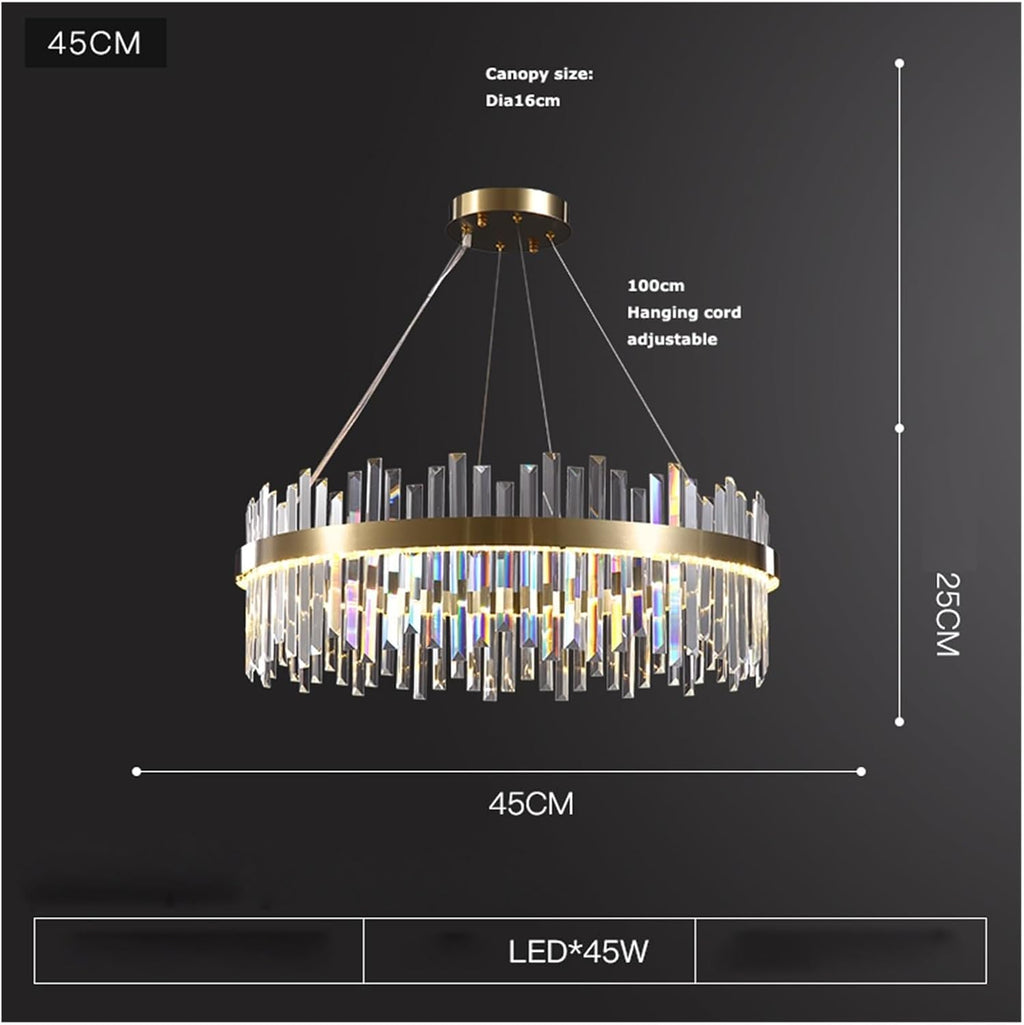 LED Postmodern Gold Silver Crystal Designer Hanging Lamps Lustre Chandelier Lighting Suspension Luminaire Lampen for Foyer,Dining Light Fixtures