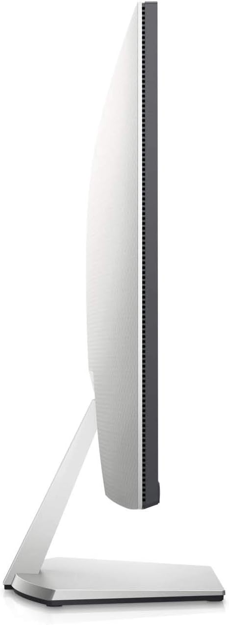 Dell S2721H 27 Inch Full HD 1080p, AMD FreeSync IPS Ultra-Thin Bezel Monitor, Built-in Speakers, Silver, Black