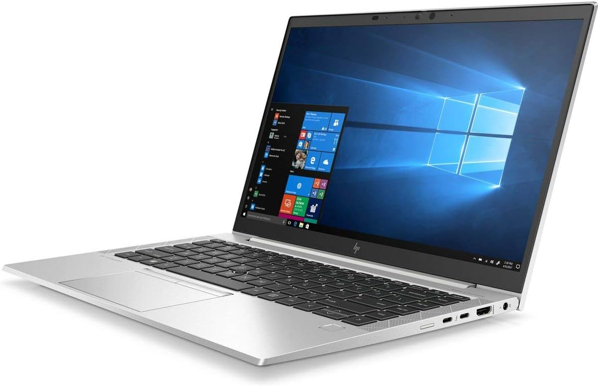 HP EliteBook 840 G7 14' FHD IPS Premium Business Laptop, 10th Gen Intel Core i7-10610U, 16GB RAM, 512GB PCIe SSD, Backlit Keyboard, Fingerprint Reader, WiFi 6, USB-C, Windows 10 Pro, Silver