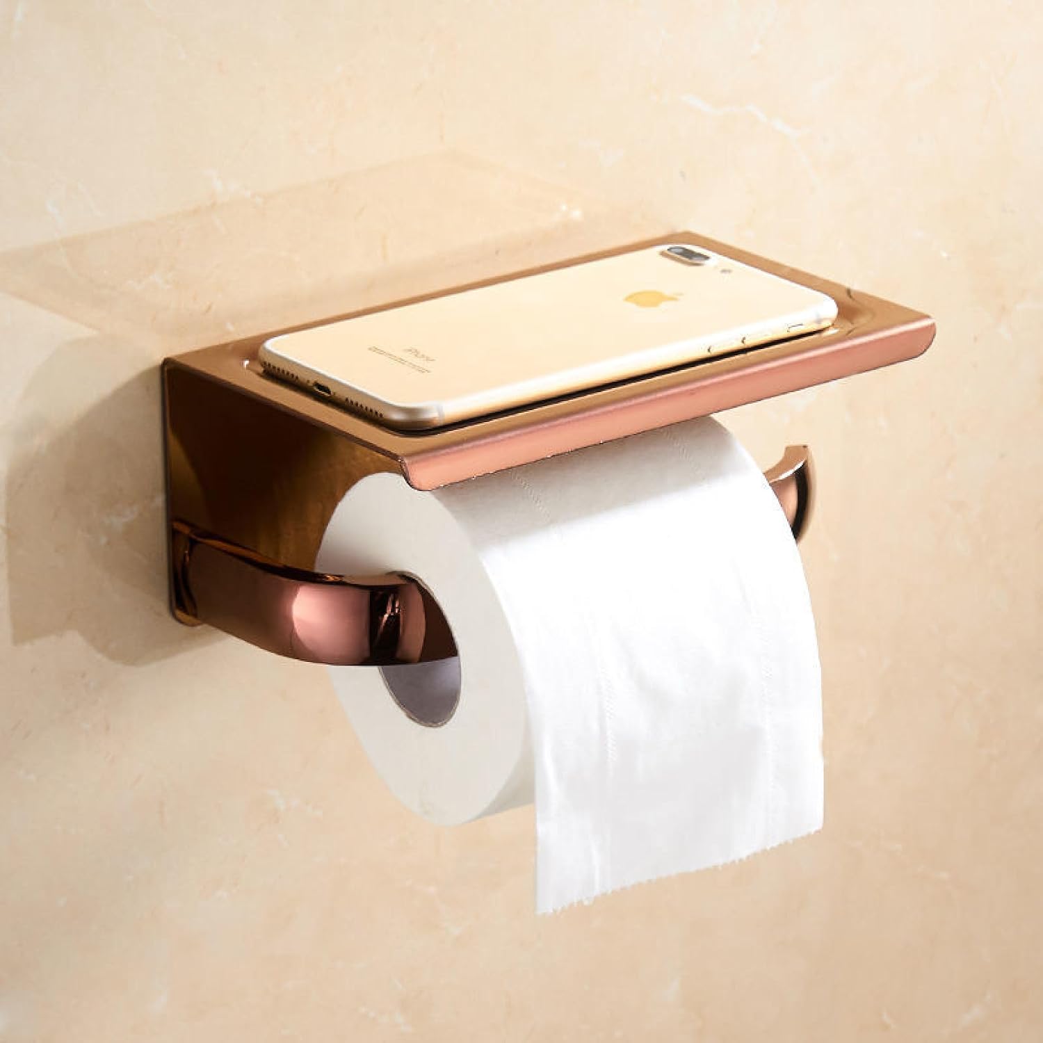 Towel Rack, Bathroom Hardware Pendant, Toilet Towel Rod, Bath Towel Rack, Rose Gold Bath Towel Rack