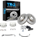 TRQ Front Brake Pad and Rotor Set Ceramic Rotors Calipers Hoses Compatible with 2001-2002 Ford Explorer Sport Explorer Sport Trac 2003-2011 Ranger 2003-2009 Mazda B4000