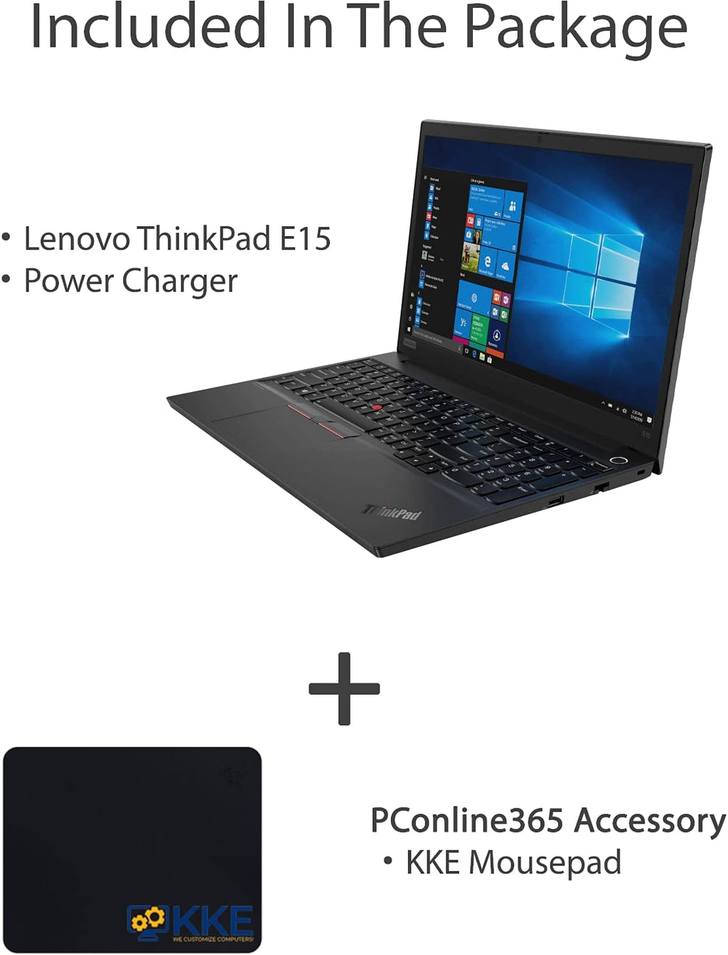 Lenovo Thinkpad E15 Business Laptop, 15.6' FHD IPS Display, Intel Core i7-10510U, 32GB RAM Memory, 1TB PCIe NVMe SSD, Webcam, Zoom Meeting, Windows 10 Pro, Black