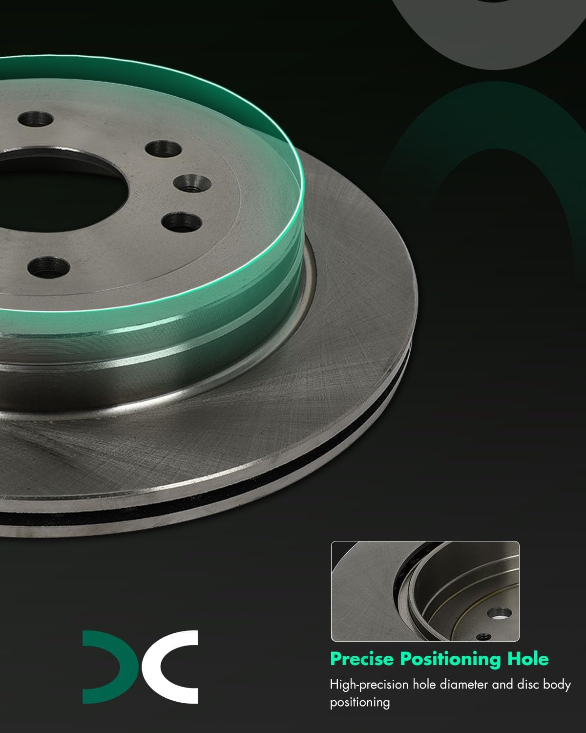 SCITOO - Brake Kits For Enclave 2008-2017,For Traverse 2009-2017,For Acadia 2007-2016,For Acadia Limited 2017,For Outlook 2007-2010 Rear Disc Brake Rotors and Ceramic Brakes Pads: 55151;D883