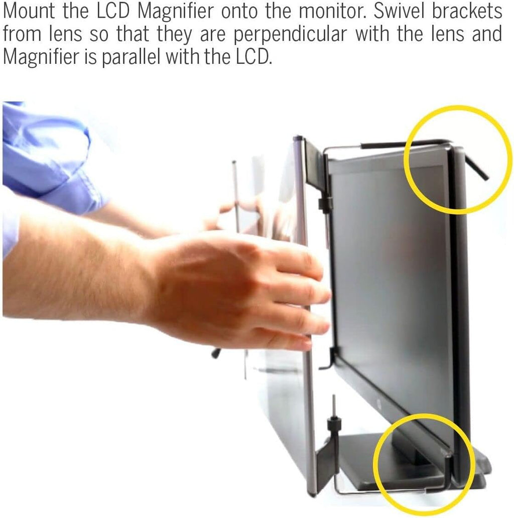 Kantek MAXVIEW LCD Computer Monitor Screen Magnifier for 21.5-Inch and 22-Inch Widescreen Monitors (Measured Diagonally) (MAG22WL)