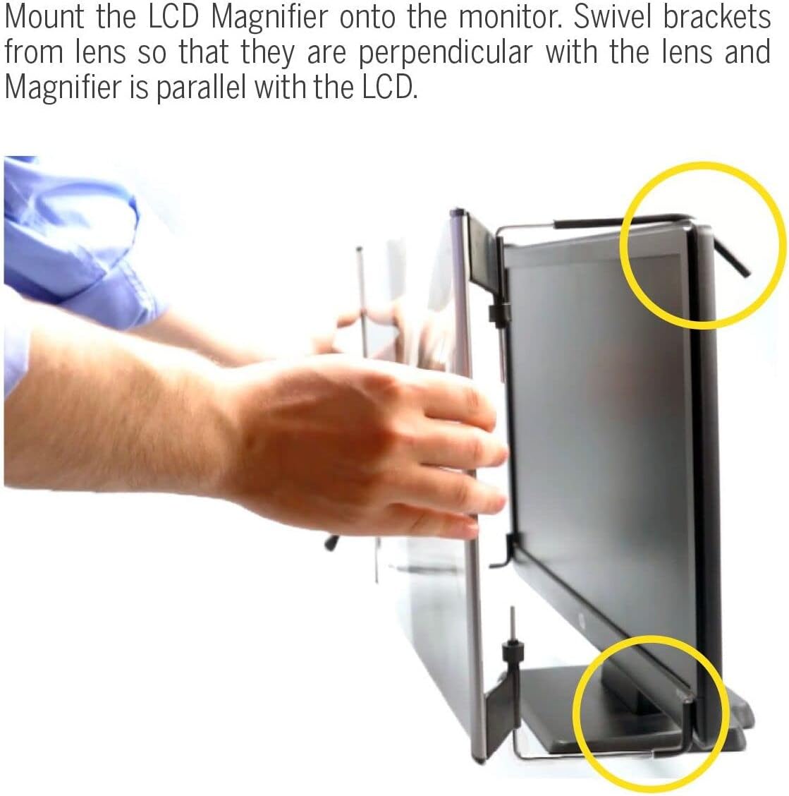 Kantek MAXVIEW LCD Computer Monitor Screen Magnifier for 21.5-Inch and 22-Inch Widescreen Monitors (Measured Diagonally) (MAG22WL)