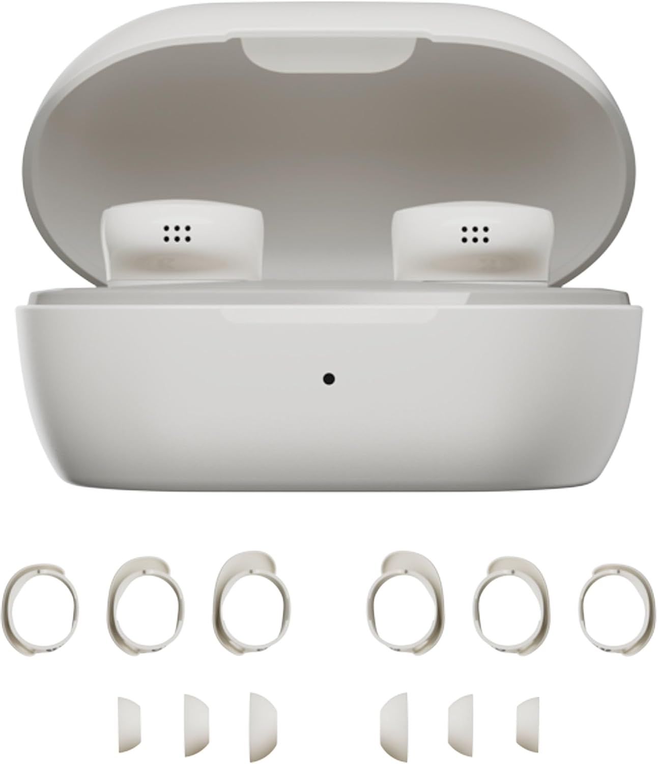 Bose QuietComfort Bluetooth Earbuds, True Wireless Earbuds with Active Noise Cancellation and Mic, Deep Bass, IPX4 Rating, Up to 8.5 Hours of Playtime, White (Renewed)