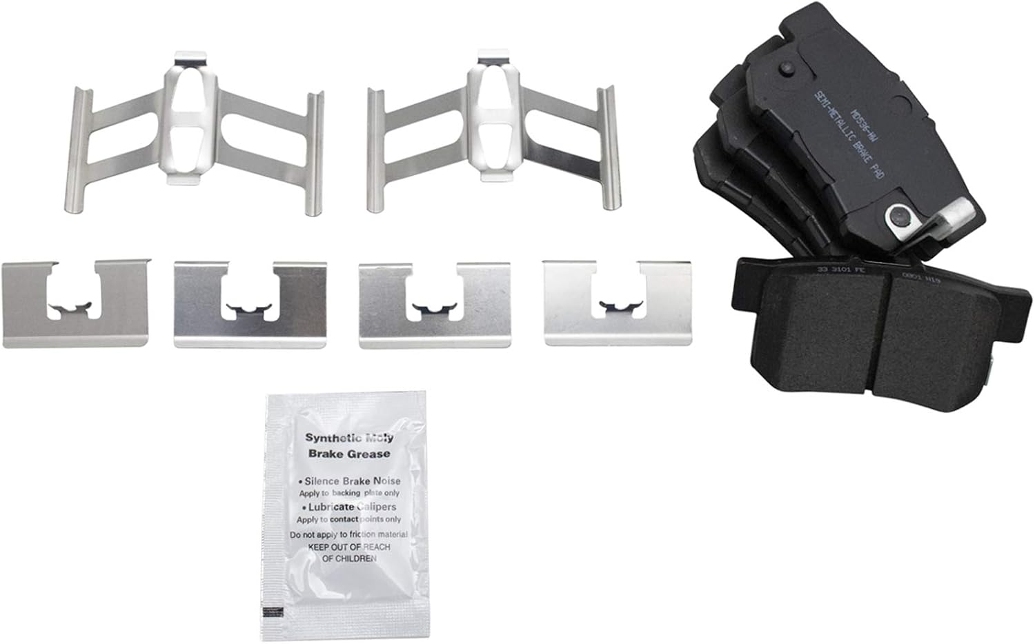 TRQ Front Brake Pad & Rotor Kit Brake Caliper Brake Pads Brake Rotor Semi-Metallic Vented Compatible with 2001-2007 Chrysler Town & Country 2003-2007 Dodge Caravan Grand Caravan