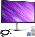 Dell P2722H Monitor Bundle 27' Inch Full HD IPS Display Height Adjustable Stand HDMI DisplayPort USB Hub Office Business Computer Screen + HDMI Cable + Cleaning Kit