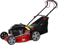 Lawn Mower Push Mower, Self Propelled Lawn Mower, 141cc 4-Stroke Gas Engine Lawn Mower, Push Lawn Mower with 50L Grass Tank, Big Wheels, Easy Start,Ergonomic Foldable Handle Red