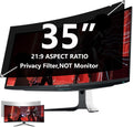 35 Inch Privacy Screen Filter for Computer Ultrawide 21:9 Curved Monitor | Privacy Shield | Anti-Glare | Anti Blue Light Protector