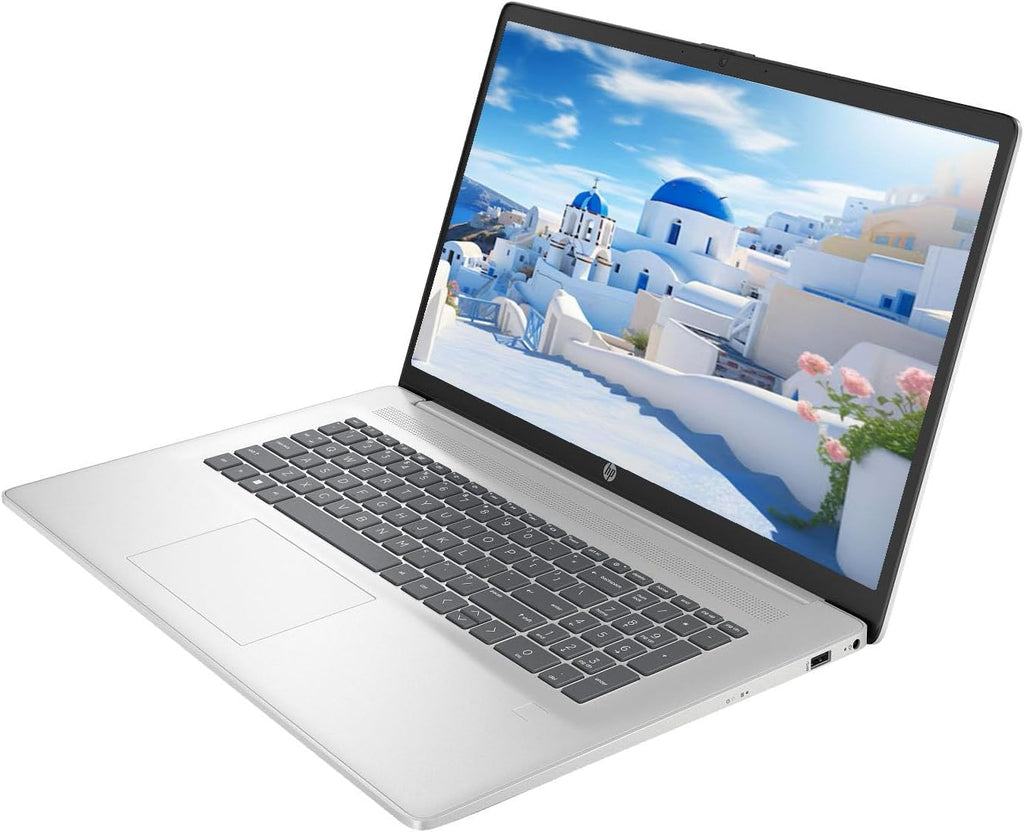 HP 17.3' HD+ Laptop, with Free Lifetime Microsoft Office 2024, Intel Core i5-1334U, 16GB RAM, 512GB SSD, Intel Iris Xe Graphics, Windows 11 Pro, Natural Silver, with USB Hub