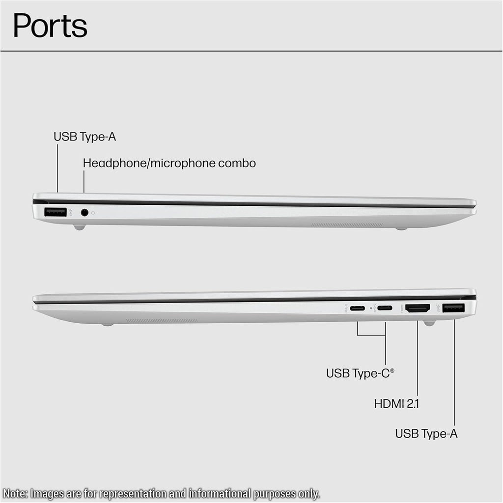 HP OmniBook 5 AI Copilot+ Laptop, 16' 2K (1920x1200) Touchscreen Display, AMD Ryzen AI 7 350, 16 GB LPDDR5x RAM, 1 TB PCIe SSD, AMD Radeon 860M, Backlit KB, DTS: X Ultra, W11 Home