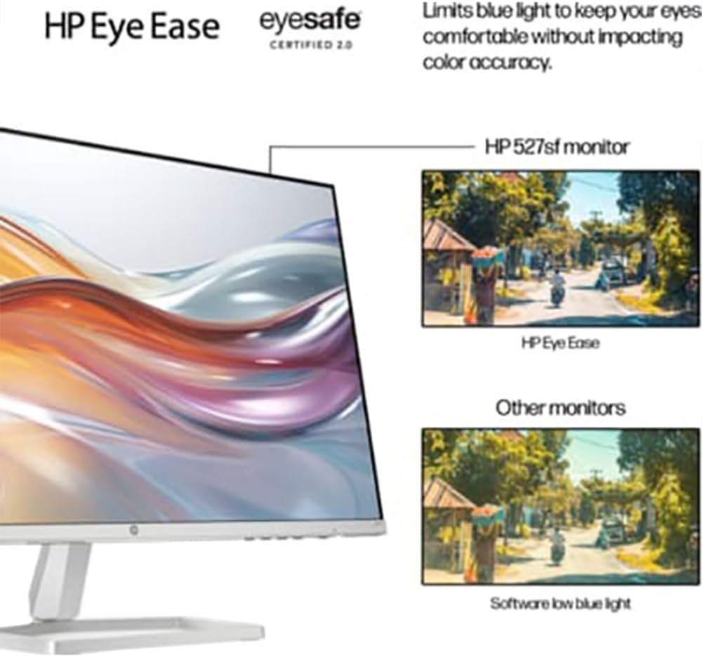 HP (Refurbished 94F44AA#ABA 527sf Series 5 27 inch FHD 100Hz 1500:1 5ms IPS Monitor Black/Silver Bundle with 2 YR CPS Enhanced Protection Pack (Renewed)