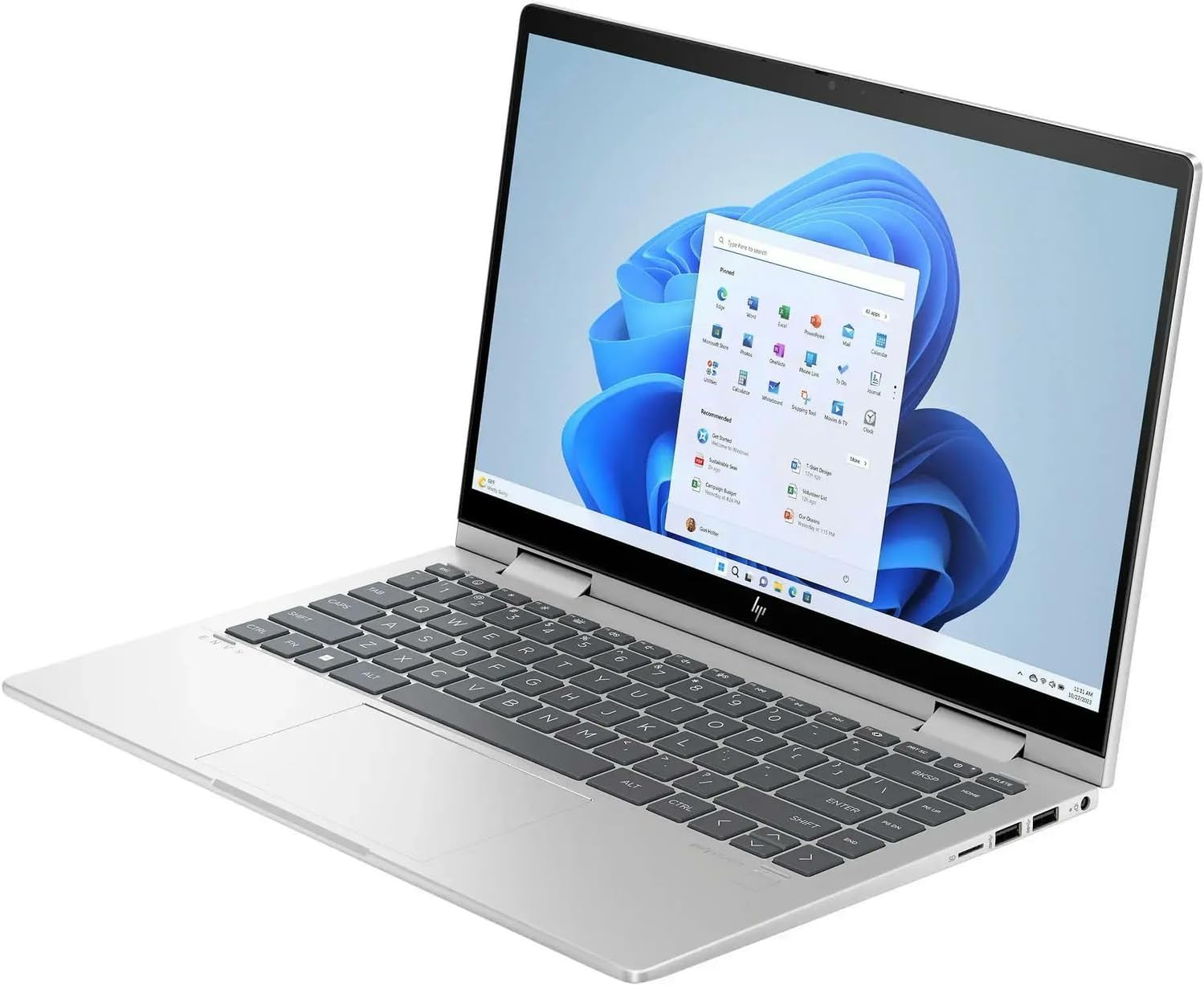 HP Envy x360 2-in-1 Touchscreen Laptop, 14' FHD, 10-Core Intel Core 5 120U (Beats i7-1255U), 8GB RAM, 512GB SSD, FP Reader, Backlit, WiFi 6E, Webcam, USB-C, 3-in-1 Bundle, Win 11