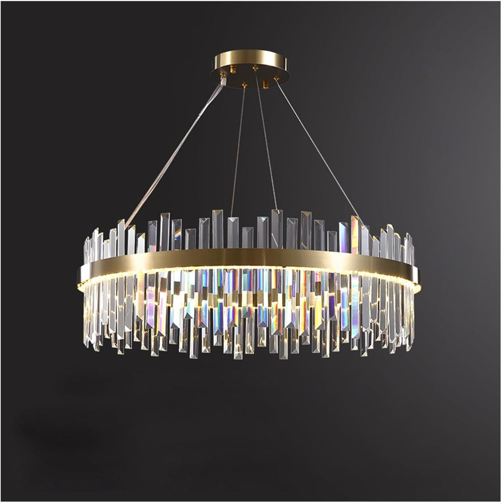 LED Postmodern Gold Silver Crystal Designer Hanging Lamps Lustre Chandelier Lighting Suspension Luminaire Lampen for Foyer,Dining Light Fixtures