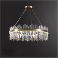 LED Postmodern Gold Silver Crystal Designer Hanging Lamps Lustre Chandelier Lighting Suspension Luminaire Lampen for Foyer,Dining Light Fixtures
