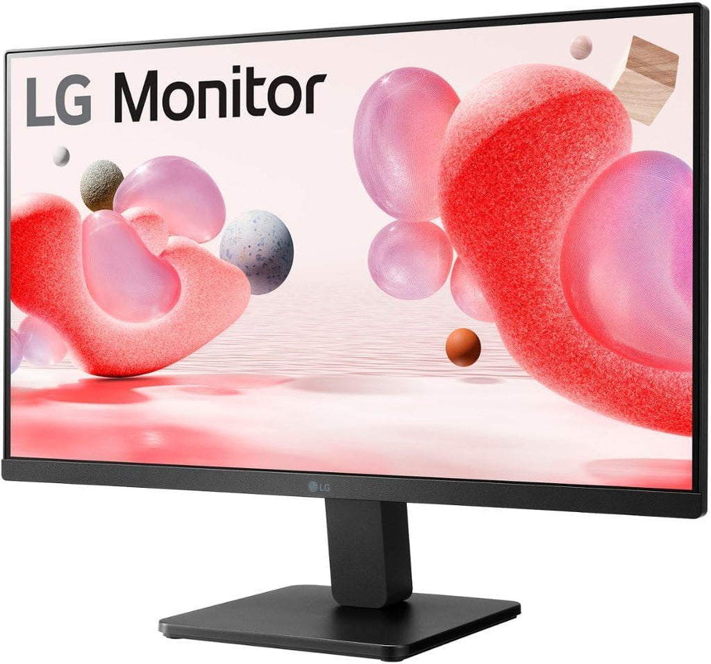 LG 24 inch FHD (1920x1080) Monitor, 100Hz, 5ms, LED Display with sRGB 99% Color Gamut, IPS 3-Side Borderless Display, AMD FreeSync (HDMI), Black, with 5ave HDMI Cable