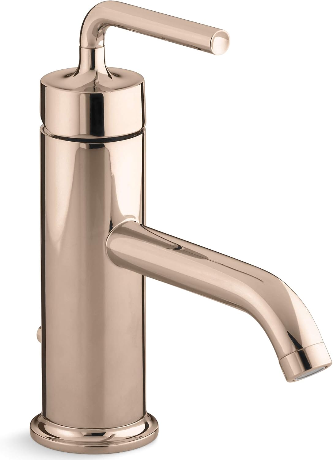 KOHLER K-14402-4A-RGD Purist Bathroom Sink Faucet, Vibrant Rose Gold
