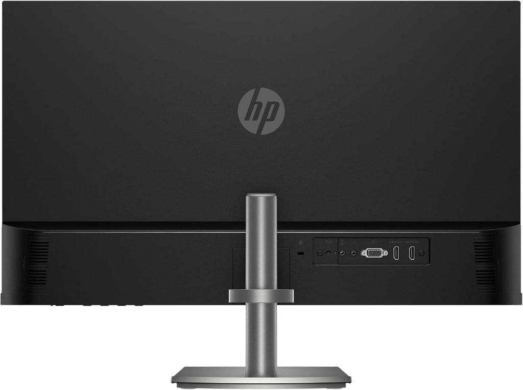 HP Series 5 527da 27' IPS FHD Monitor with 5ms Response Time, Anti-Glare, Flicker Free, 300 nits Brightness, VGA, HDMI & Dockztorm USB Port Expander, Black/Metal Gray Color (B11W6AT#ABA) 2 Pack