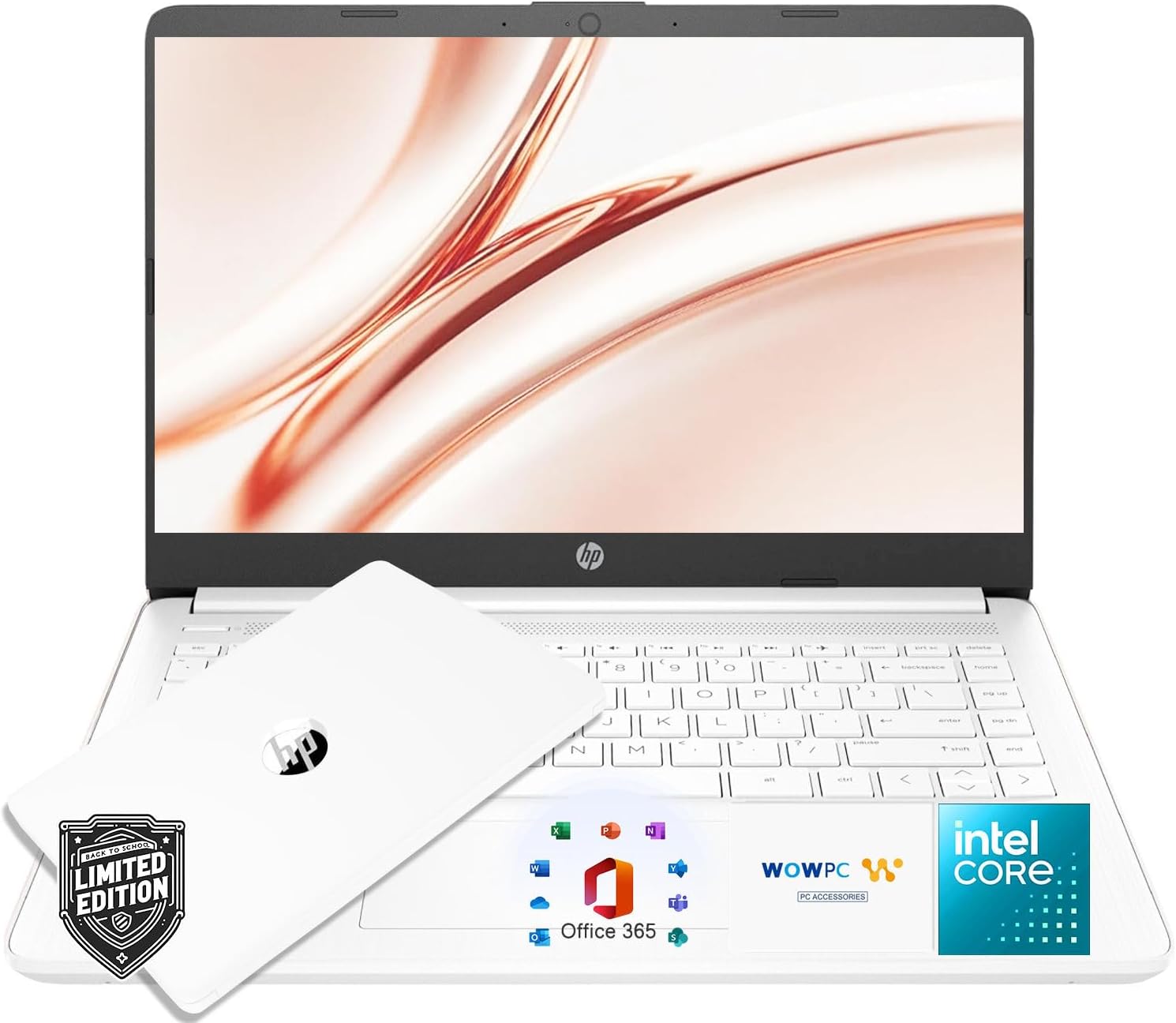 HP Ultrabook Laptop with Copilot AI • 2026 Edition • Latest Intel 4-Core N150 CPU • Microsoft Office 365 Included, 1TB OneDrive + 128GB SSD • Windows 11, Thin & Portable | w/o Mouse