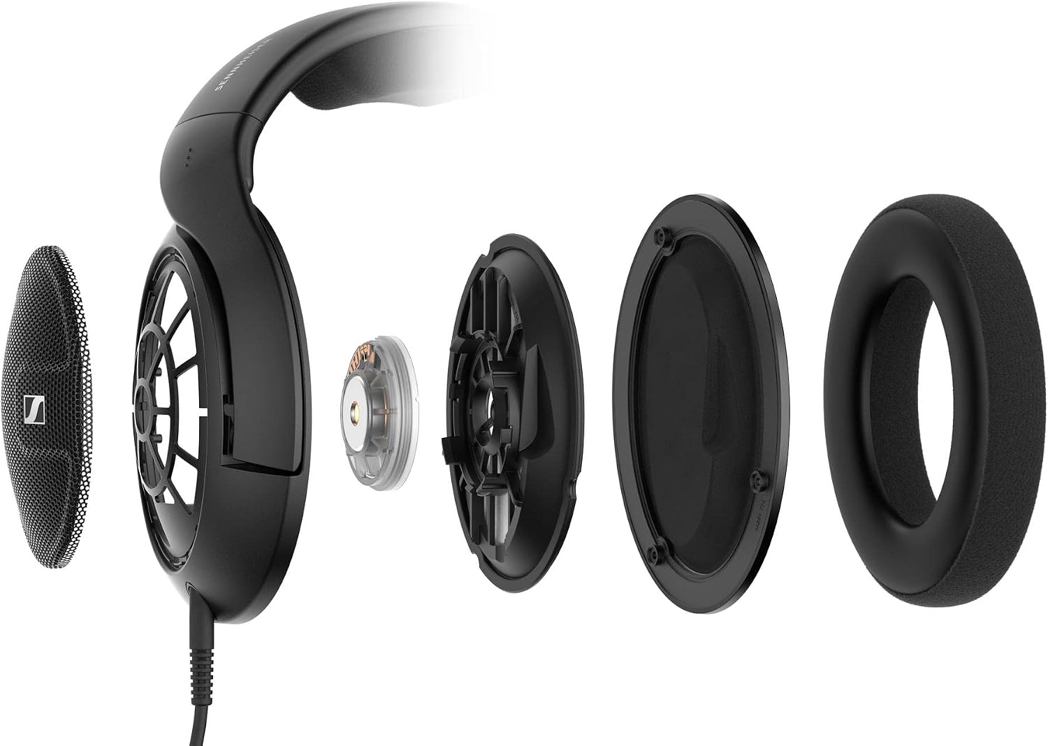 Sennheiser HD 560 S Over-The-Ear Audiophile Headphones - Neutral Frequency Response, E.A.R. Technology for Wide Sound Field, Open-Back Earcups, Detachable Cable, (Black) (HD 560S) HD 560S (Renewed)